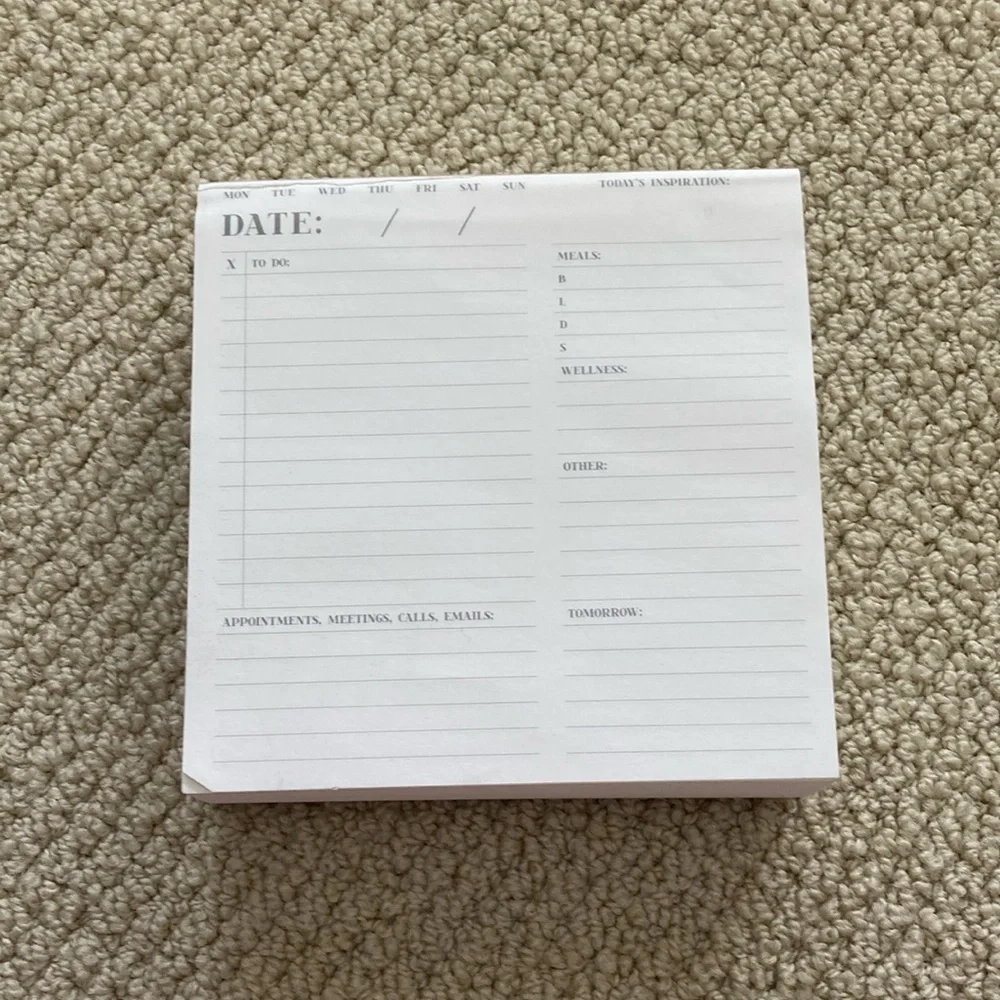 Planner Weekly Productivity Pad 500+ pages Lined Notepad Notebook To Do Lists